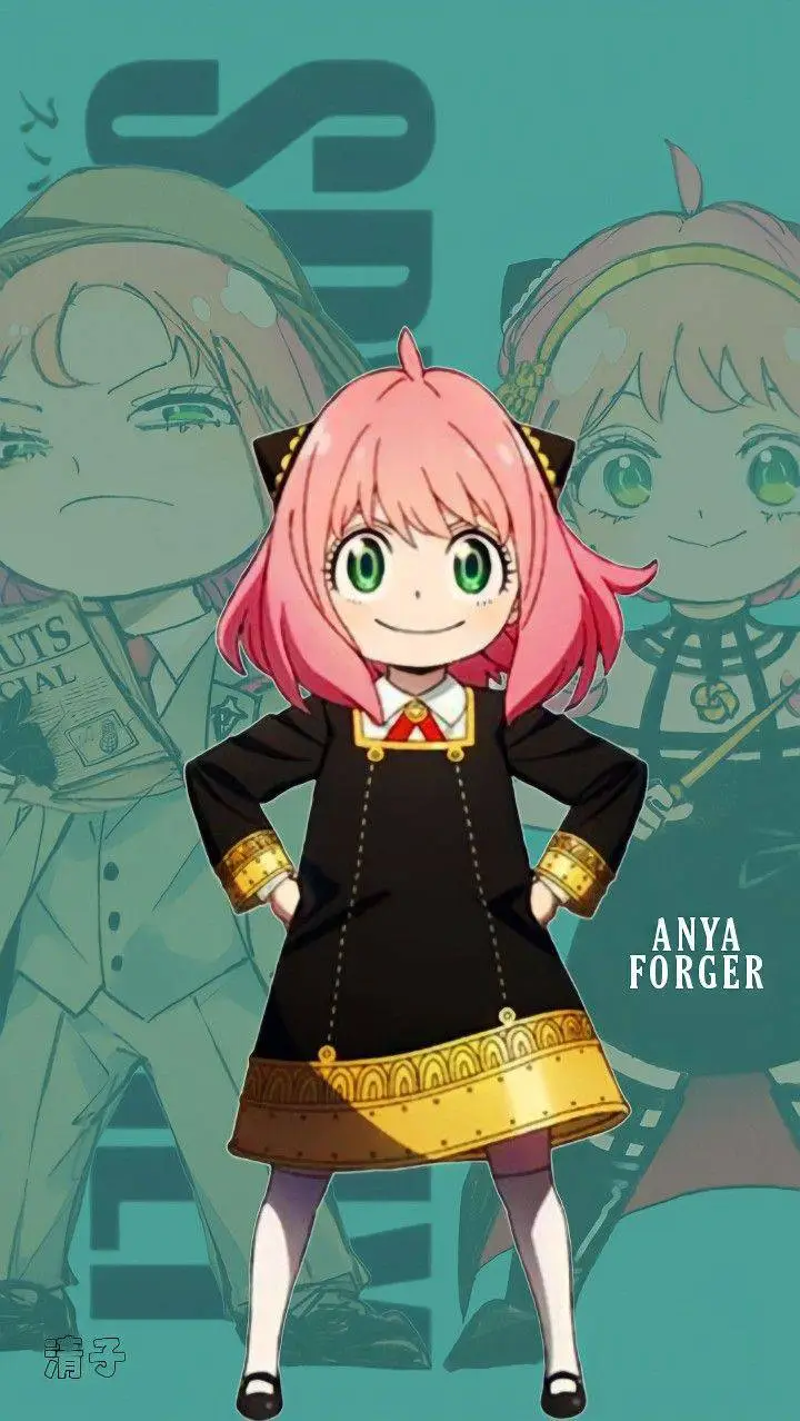 ai character: anya🩷 background