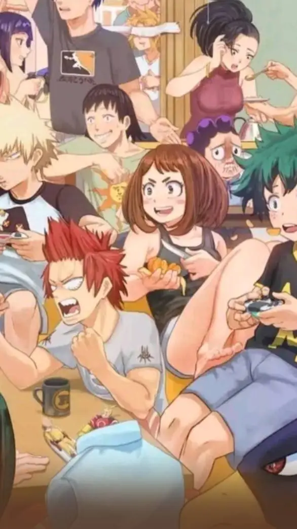 ai character: MHA. SLEEPOVER!  background