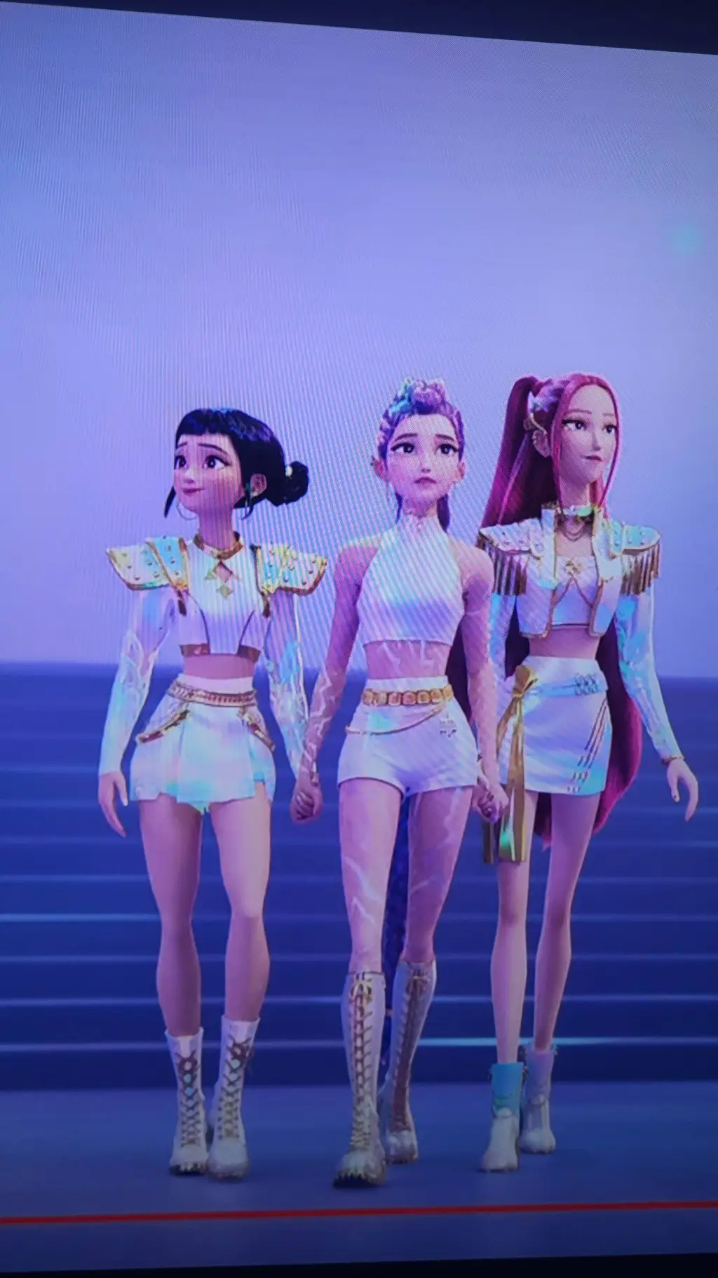 ai character: kpop demon  hunter background