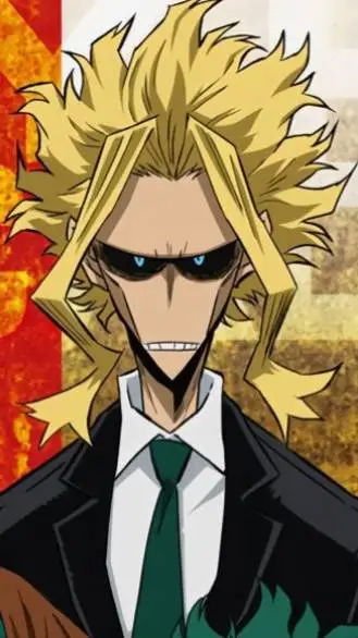 ai character: hij@ dr All Might  background