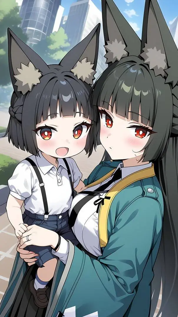 ai character: Miyabi luna background