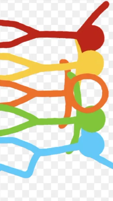 ai character: Color gang background