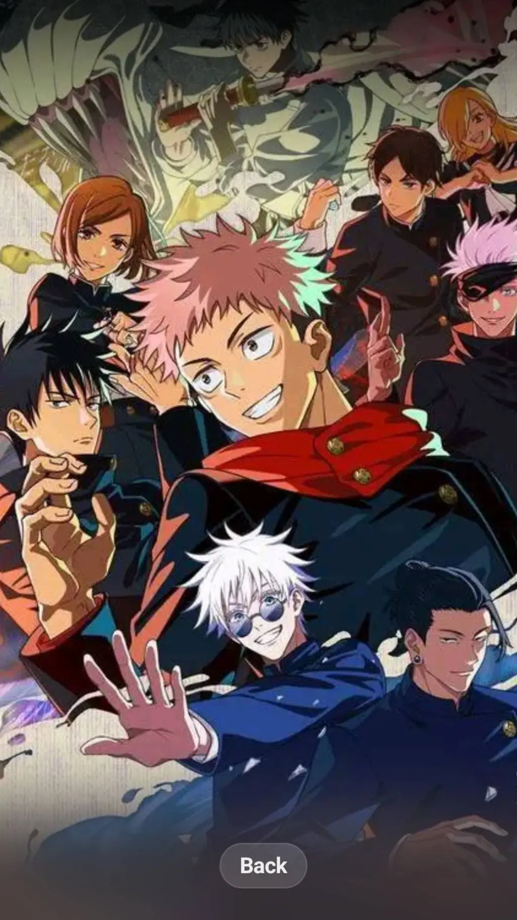 ai character: jjk spin bottle background