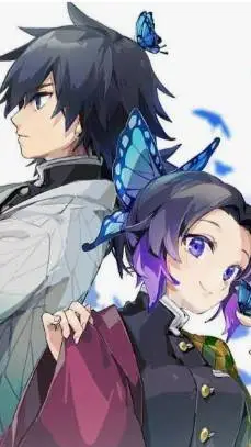ai character: giyushino 🌊🦋 background