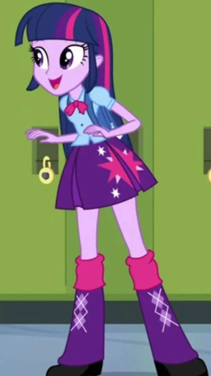 ai character: twilight pony huma background