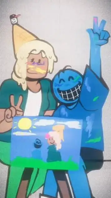 ai character: Bluudud y su papa background