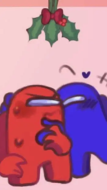 ai character: blue x red background