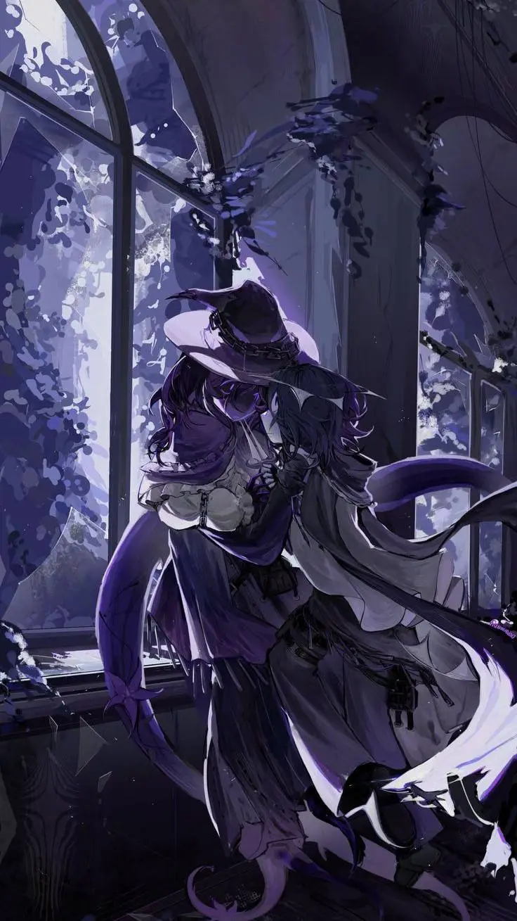 ai character: azure💜🟣🟪 background