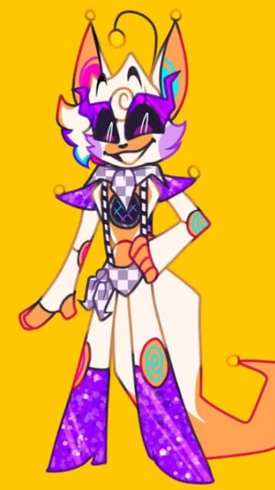 ai character: glamrock lolbit background
