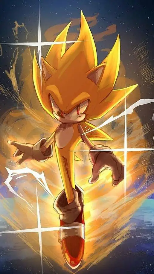 ai character: Super Sonic background