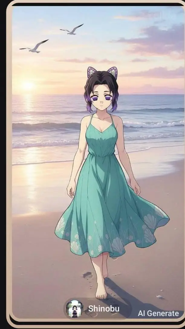 ai character: Shinobu  background