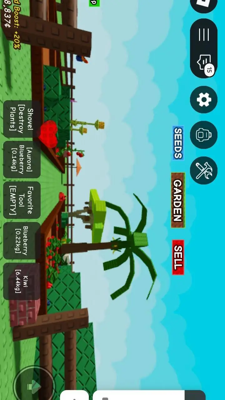 ai character: grow a garden  background