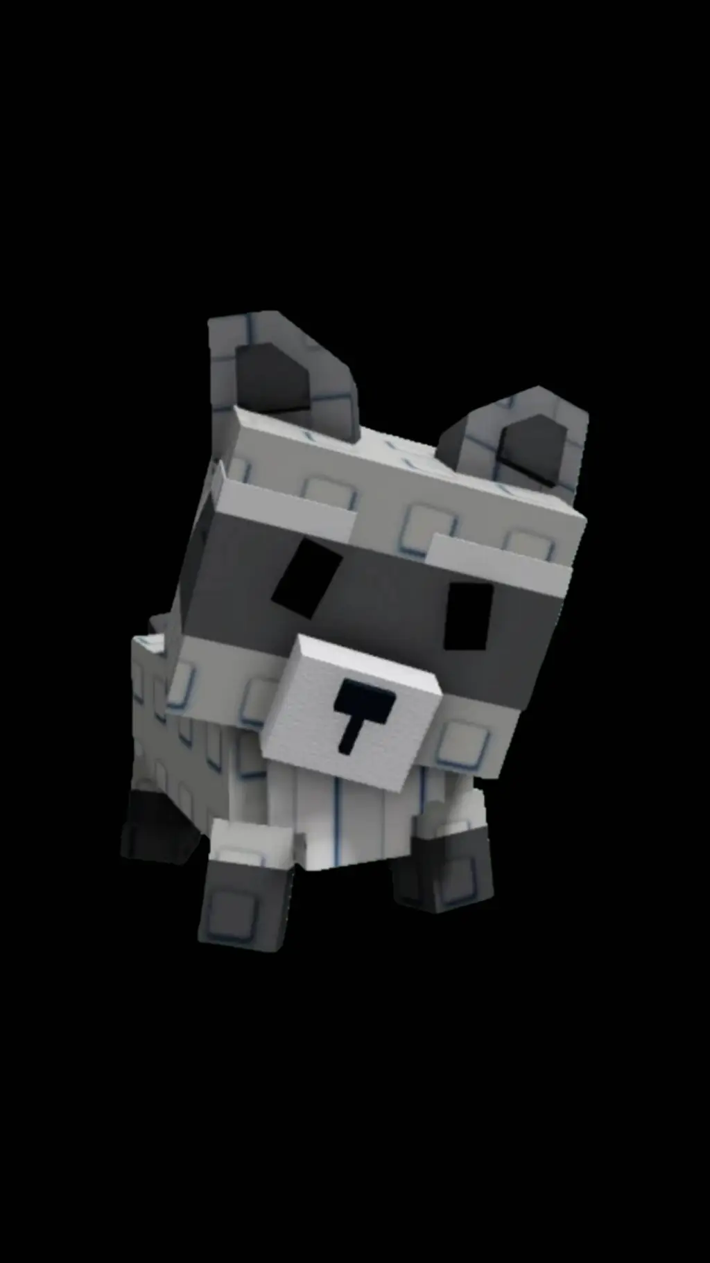 ai character: raccoon  background