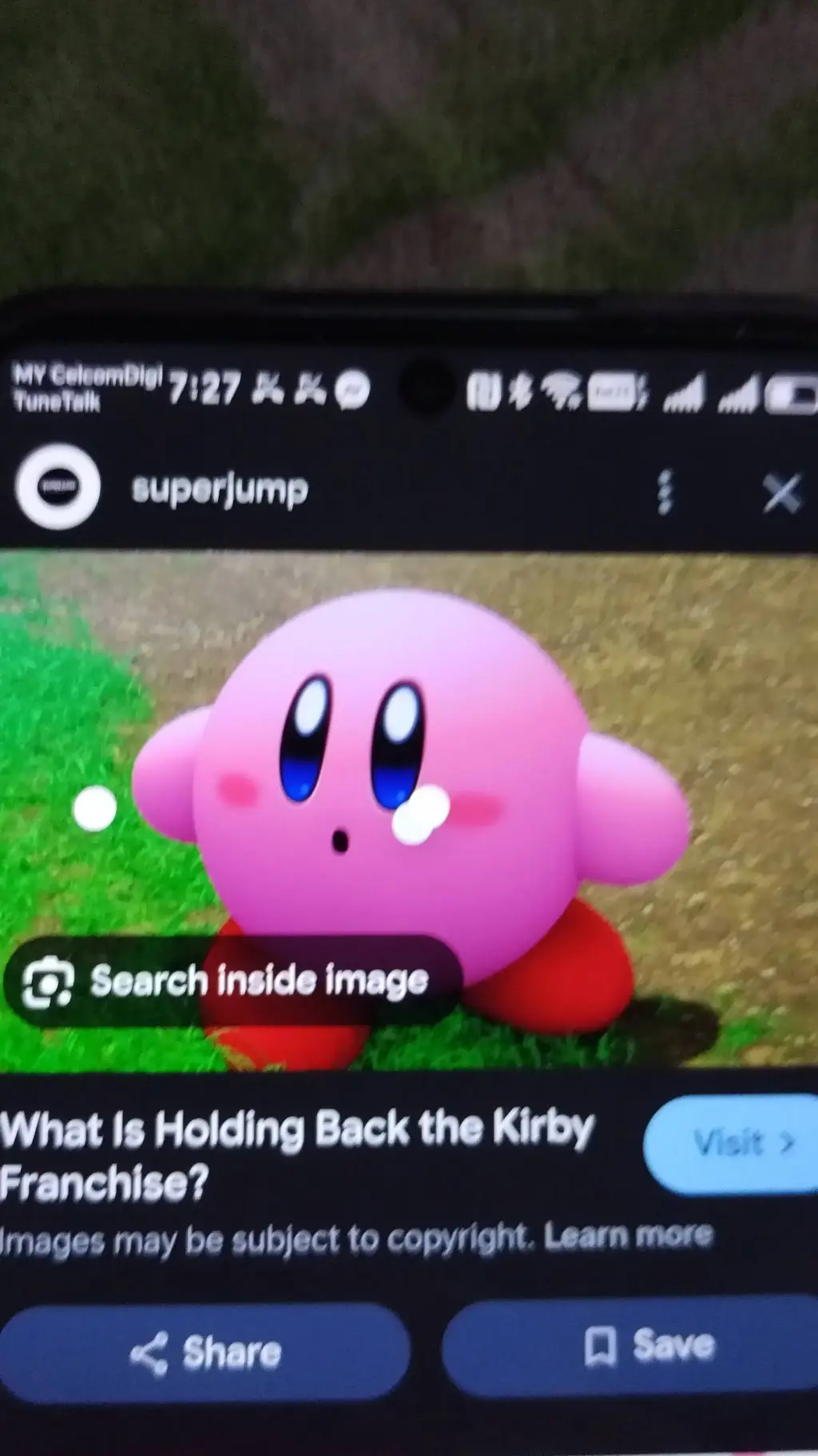 ai character: Kny plays Kirby  background