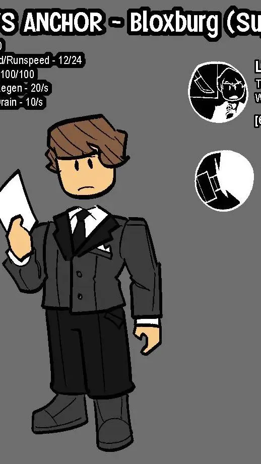 ai character: news reporter background