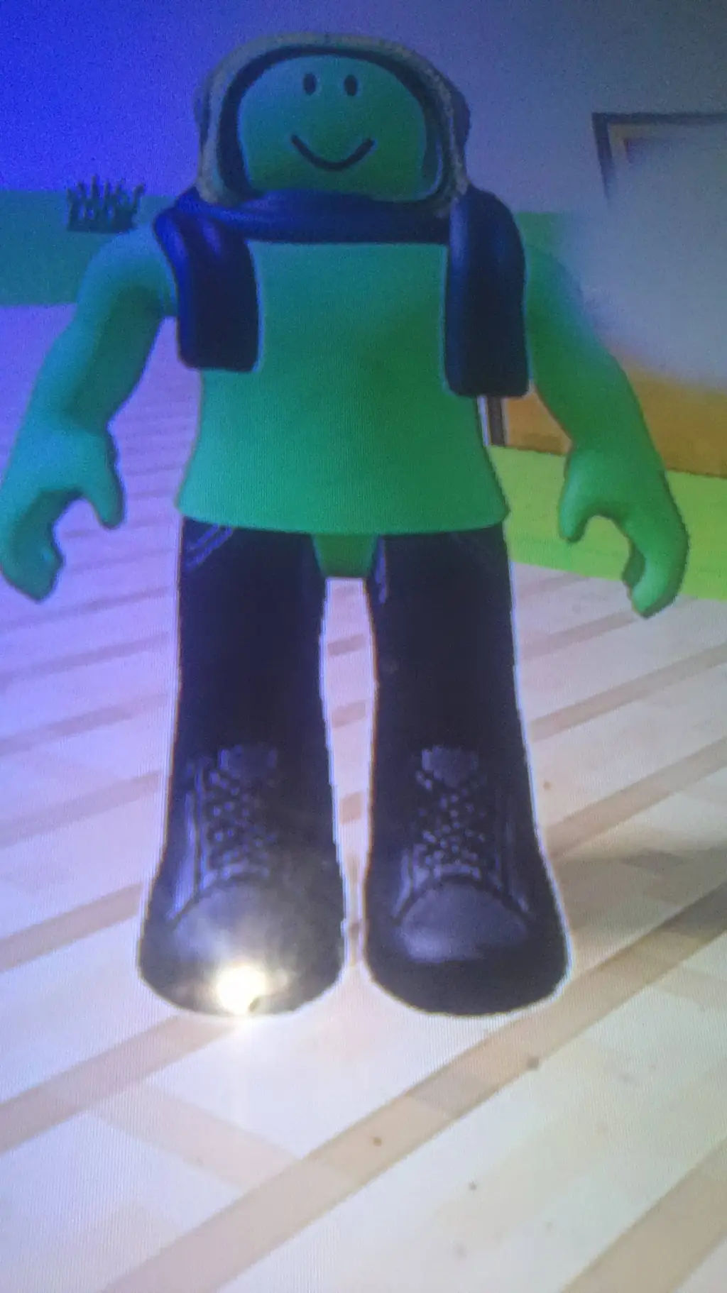 ai character: green dude team background