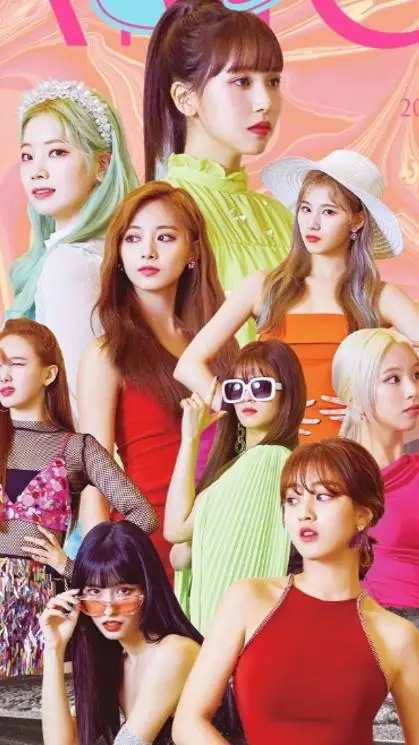 ai character: π×TWICE×π background