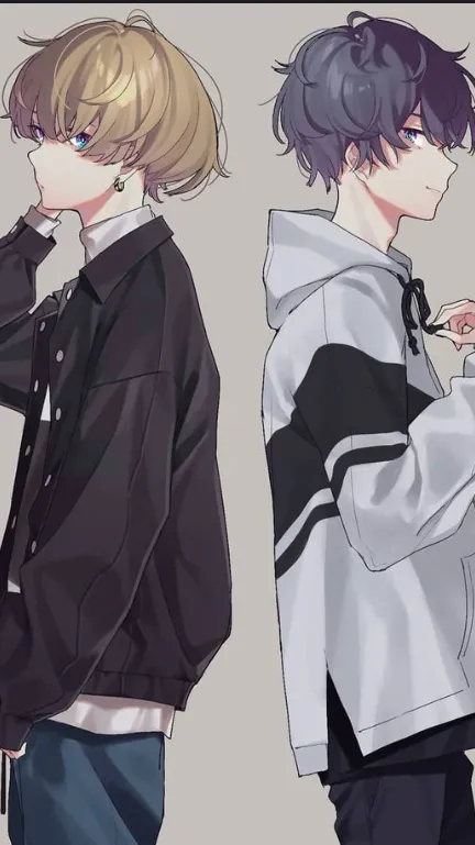 ai character: Tom et Simon  background