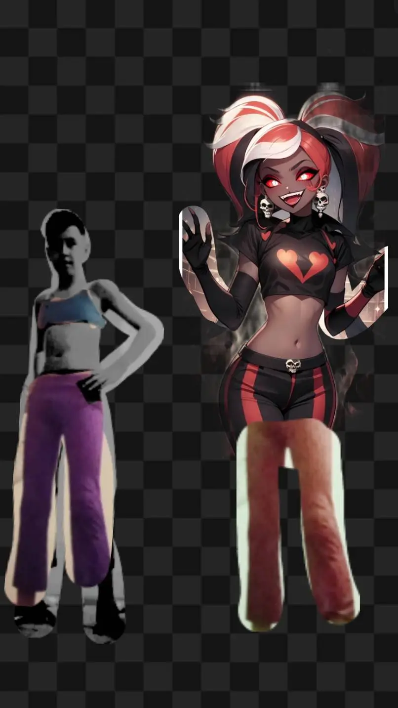 ai character: void & velvet  background