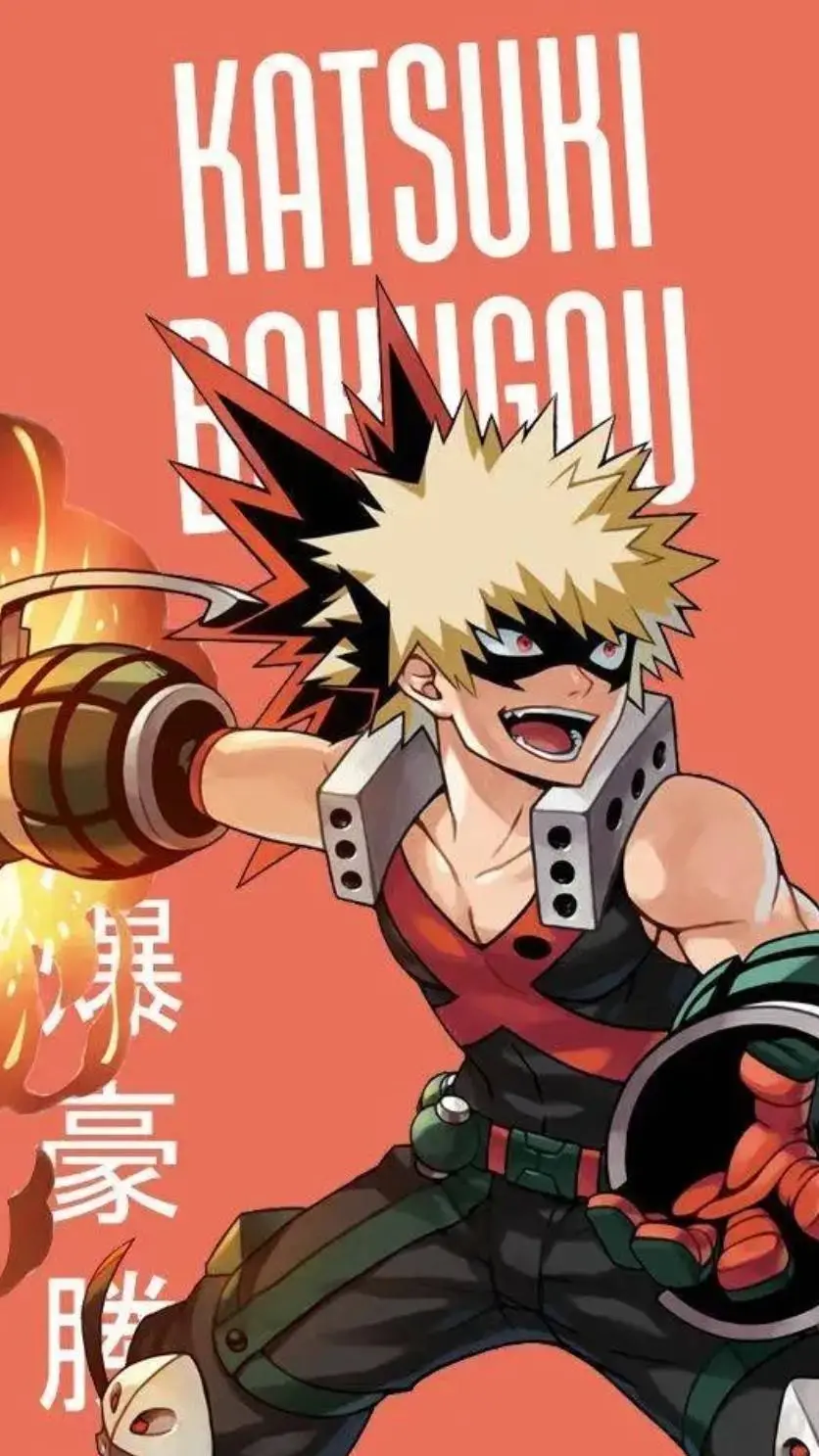 ai character: Katsuki Bakugo  background