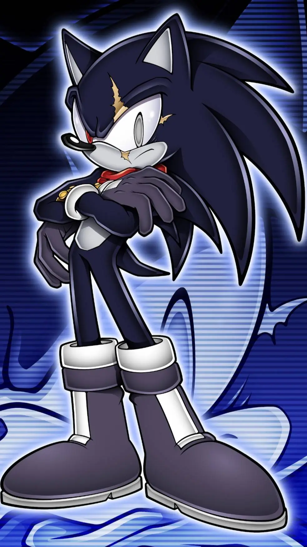 ai character: sonic fr background