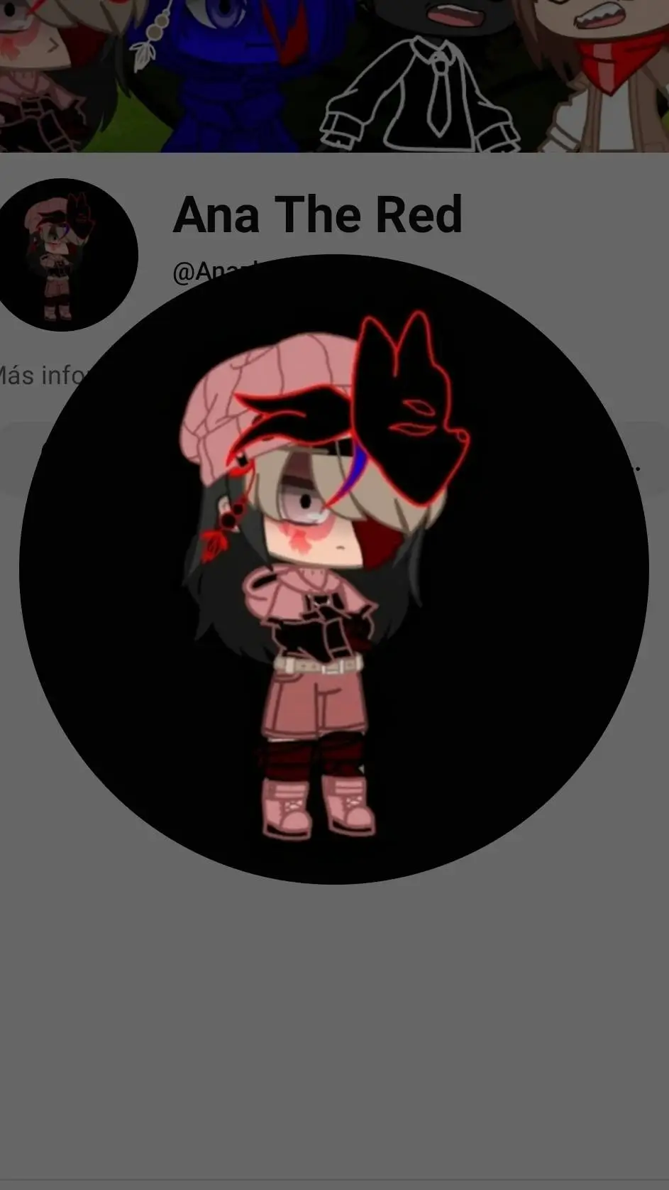 ai character: ana the red background