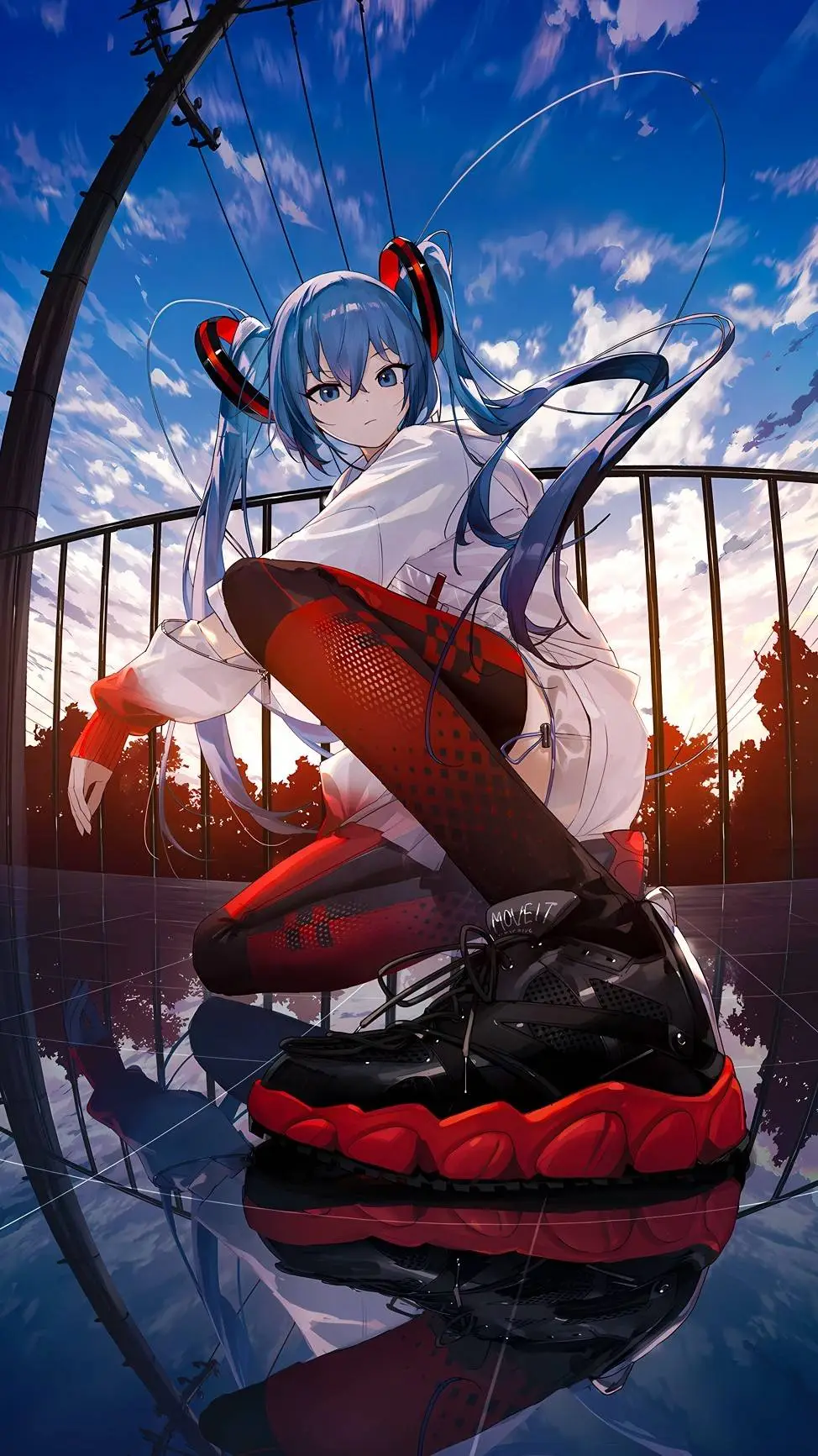 ai character: Miku background