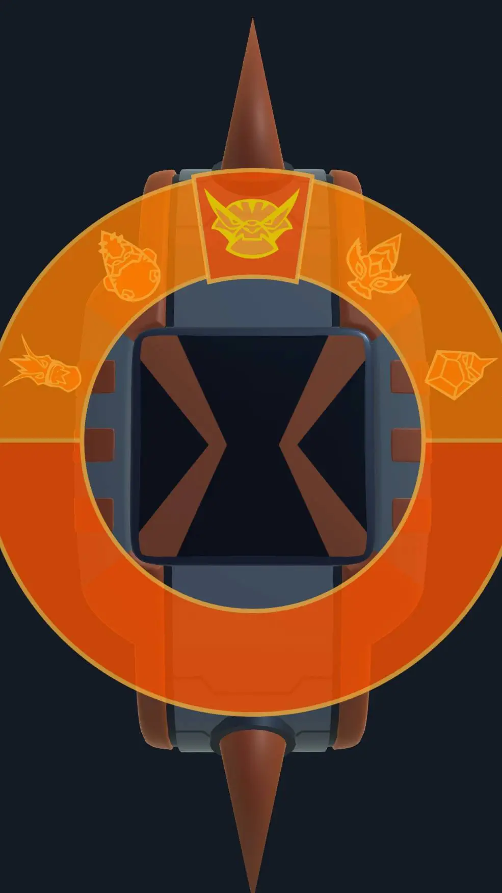ai character: relógio do poder background