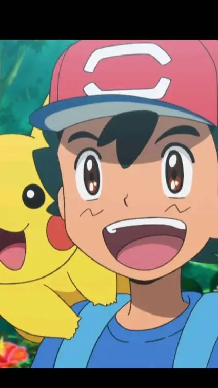 ai character: ash ketchum  background