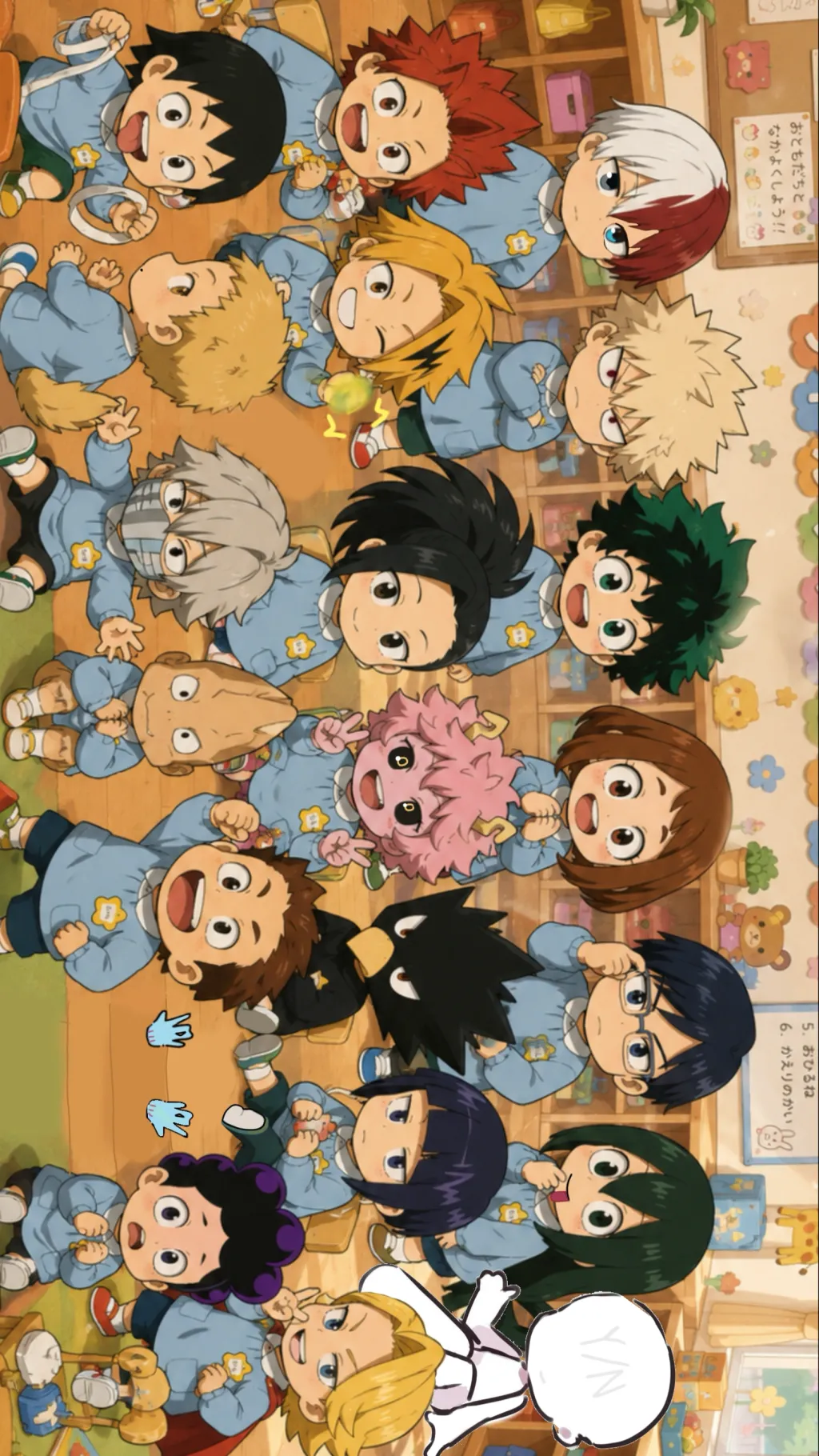ai character: MHA: KINDERGARTEN background