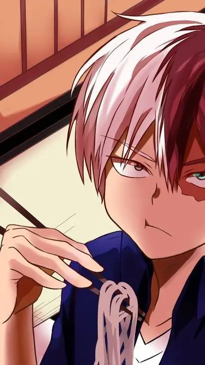 ai character: shoto todoroki  background