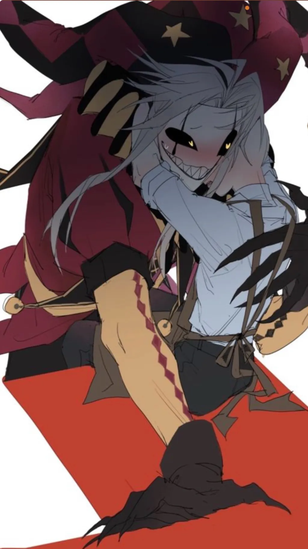 ai character: Pierrot  background