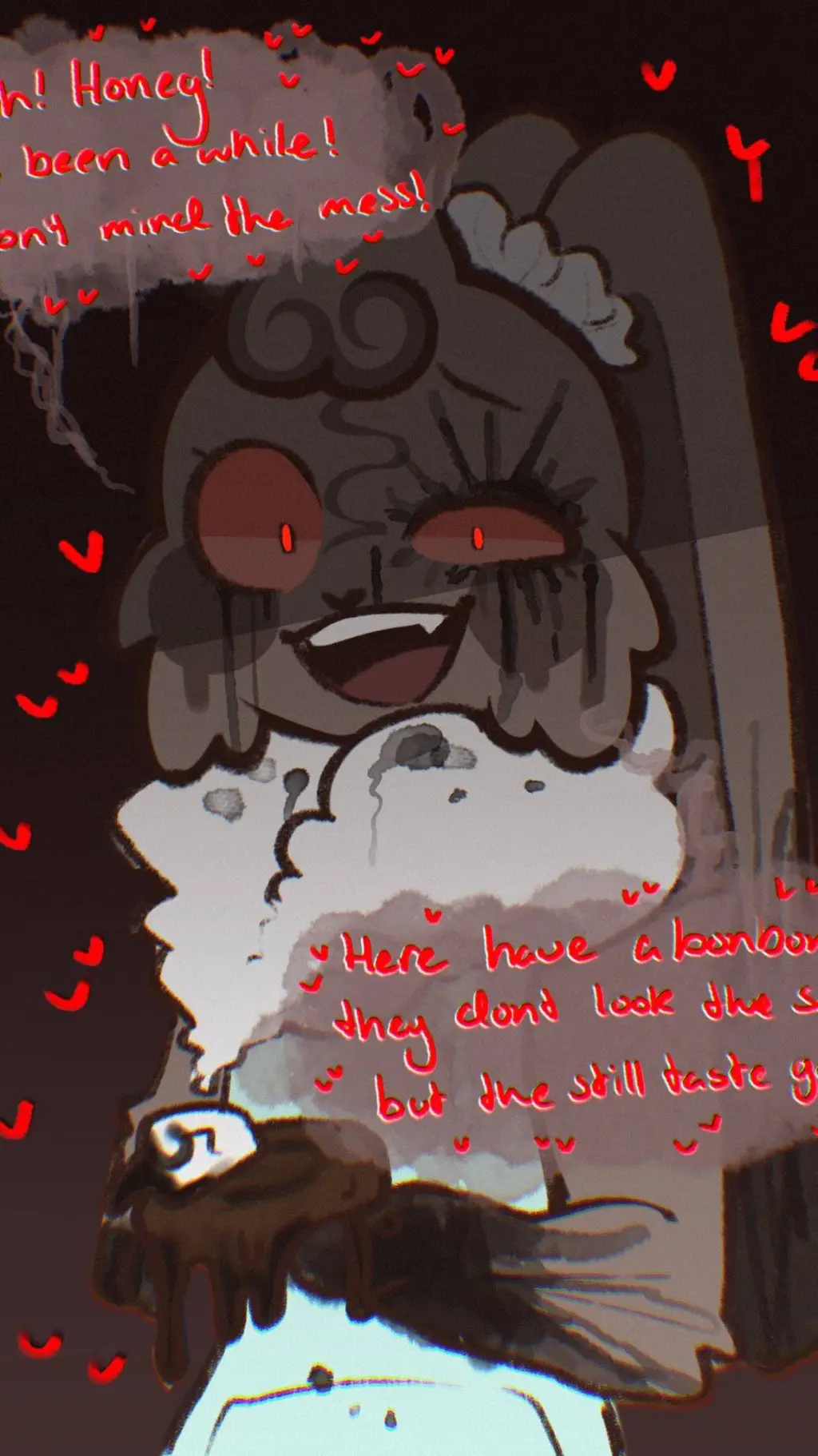 ai character: Twisterd cocoa  background