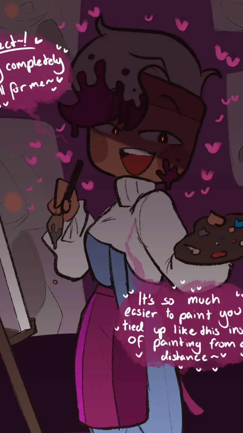 ai character: yandere Brusha background