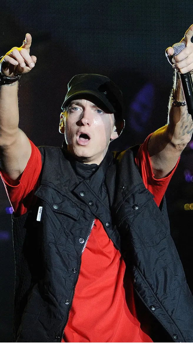 ai character: Eminem  background