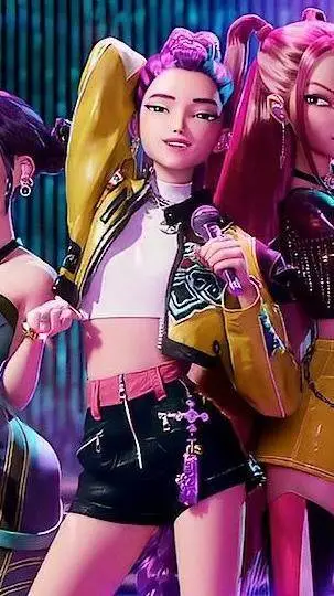 ai character: K-pop demon hunter background