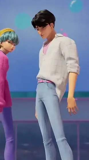 ai character: soda pop background