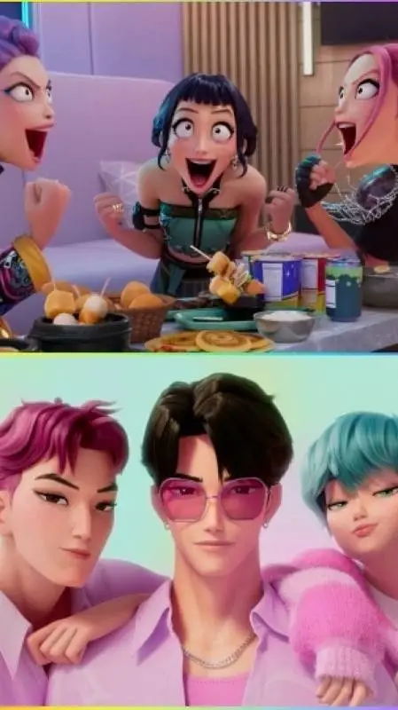 ai character: K-pop demon hunter background