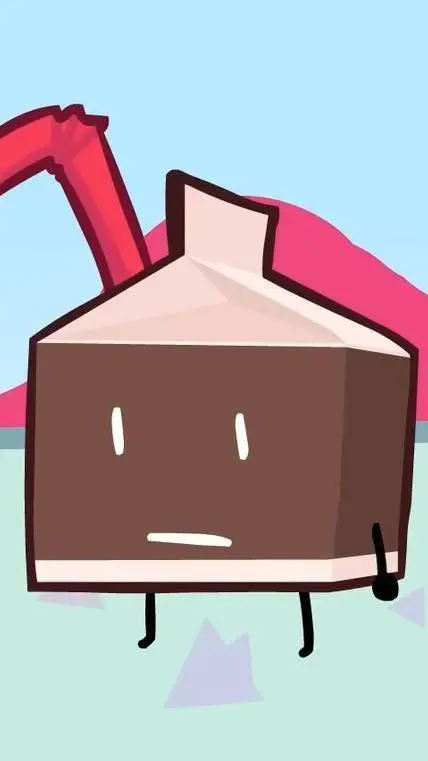 ai character: Choco Milk Carton background
