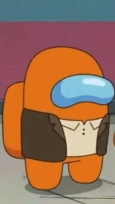 ai character: Orange background