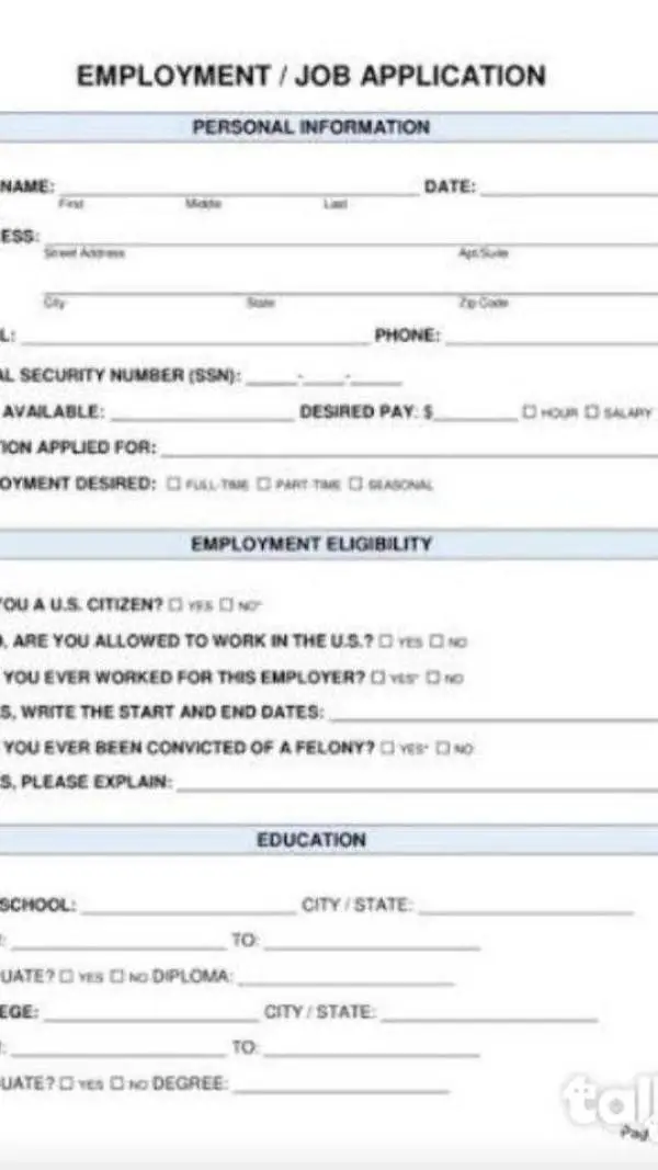 ai character: JOB APPLICATION background