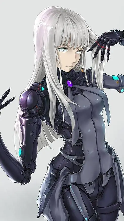 ai character: cyborg in Naruto. background