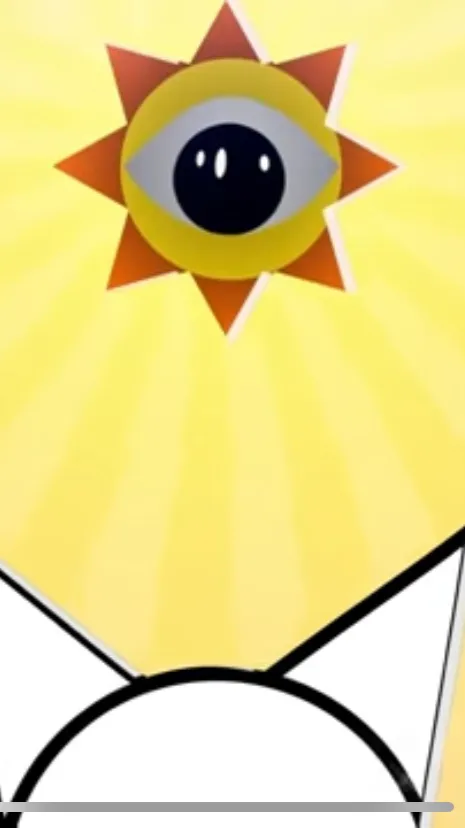 ai character: Mr sun  background