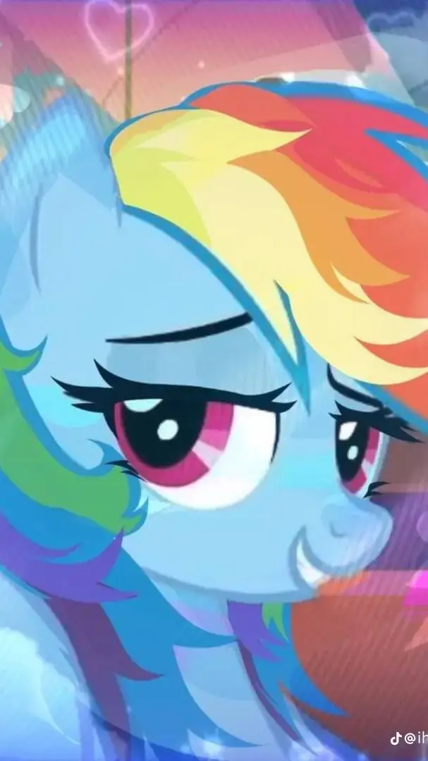 ai character: rainbow dash  background