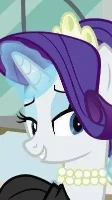 ai character: Rarity  background