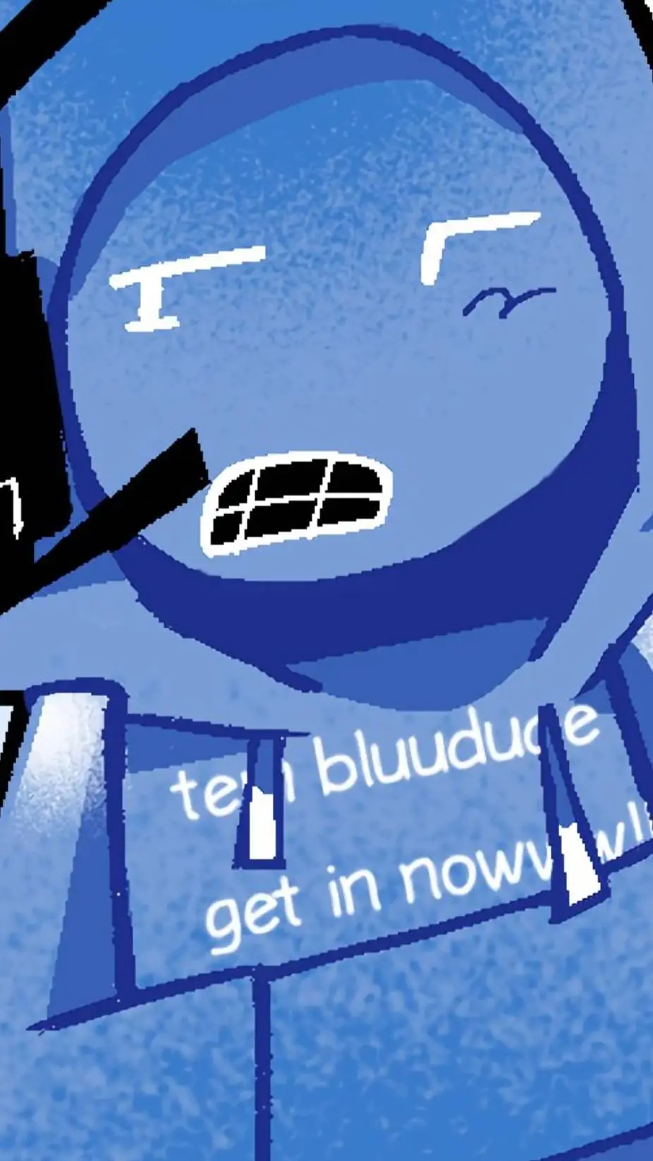 ai character: BLUEDUD! background