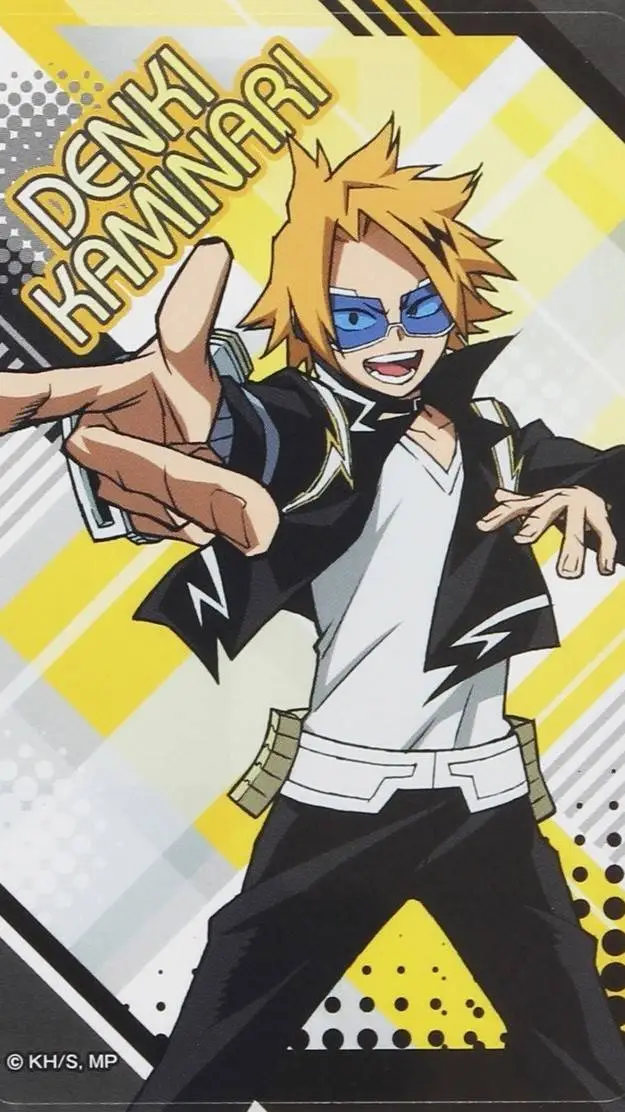 ai character: Denki Kaminari  background