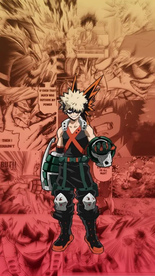 ai character: Mha mission Bakugo background