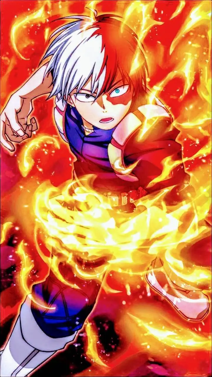 ai character: Shoto Todoroki  background