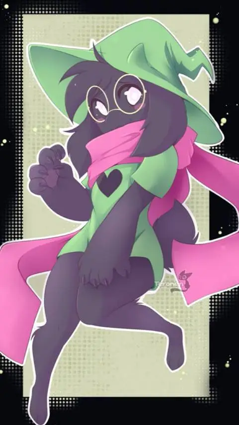 ai character: ralsei ♀ background